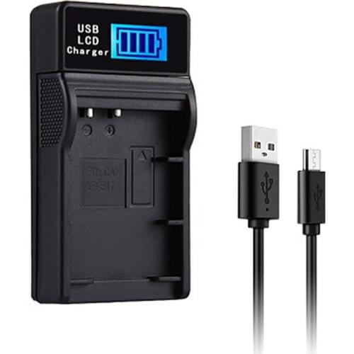 Camera Accessories LCD screen digital camera battery charger LP-E17 USB ultra-thin charger Suitable for Canon LPE17 charger