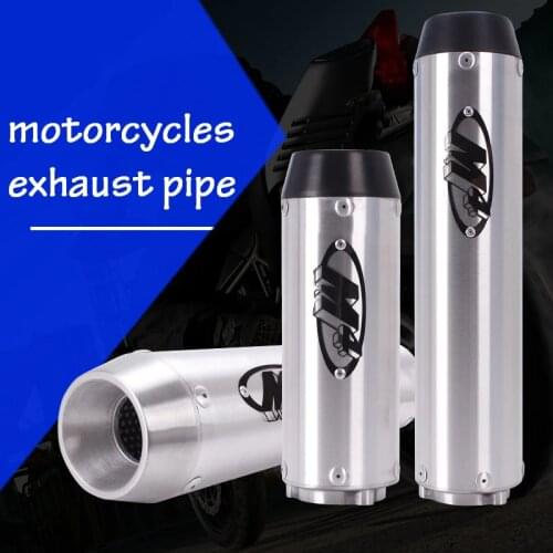 Motorcycle Accessories M4 Logo Exhaust Pipe Straight Cylinder For Honda CB400 VTEC CBR250 CBR400 CBR600 F4I XJR400 VFR400 74A F5