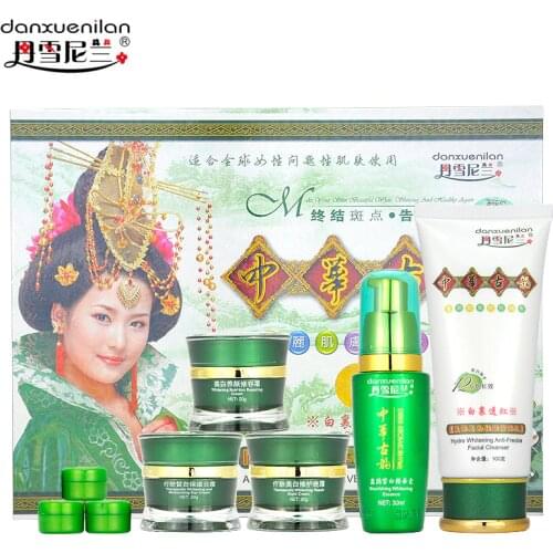 Free shipping danxuenilan spot removing blemish whitening cream 5pcs/ set