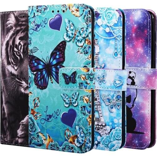 Lovely Cat Butterfly Soft Cover For Samsung Galaxy A02S A12 A32 A42 A52 A72 A21S A51 A71 S20 FE S10e Plus A30S A50 Wallet Case