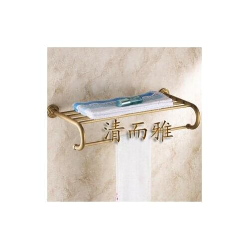 Clean and elegant bathroom towel bar serves a full European antique copper bathroom accessories 607R
