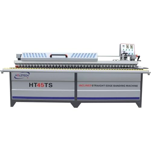 Woodworking PVC Manual Edge Bander Banding Machine Double Sided Gluing Tilting edge 45 degrees edge banding