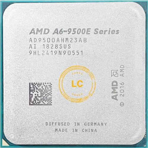 AMD A6-Series A6-9500E A6 9500E 3.0GHz 28nm Dual-Core CPU 35W Processor AD9500AHM23AB Socket AM4 Associated A6 9500
