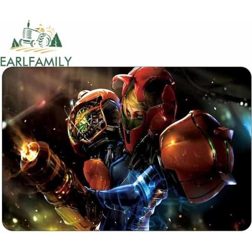 EARLFAMILY 13cm x 8.7cm for Poster Metroid Prime Fabric Cloth Art Hot Personality Car Stickers Fashion Occlusion Scratch Decal