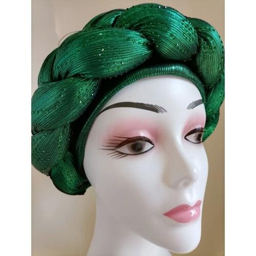Headgear for nigeria women african headtie autogele headties with stones daily cap head wraps for party high quality