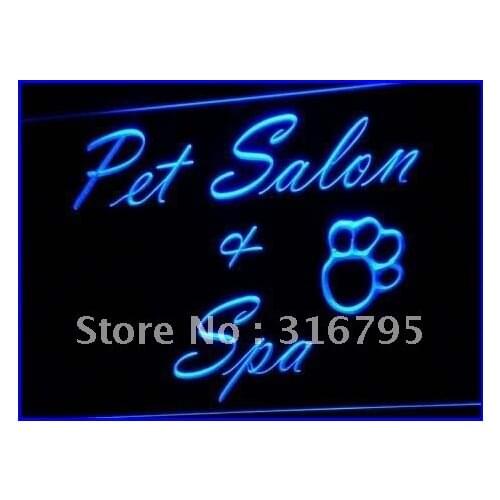 I593 Pet Salon & Spa Dog Grooming New LED Neon Light Light Signs On/Off Switch 20+ Colors 5 Sizes