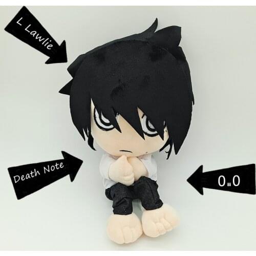 30cm Death Note L Lawliet Stuffed Plush Toys Doll Japan Anime Soft Cute L Plush Dolls Children Birthday Gifts for Kids