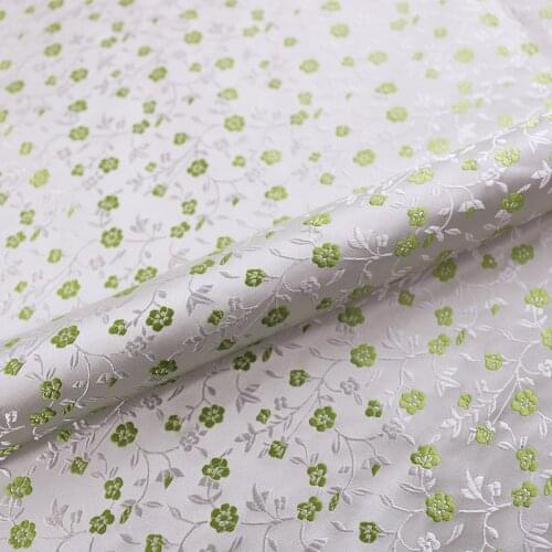 Chinese satin jacquard designer fabrics brocade sewing material for DIY cheongsam and kimono high quality seam garment fabric