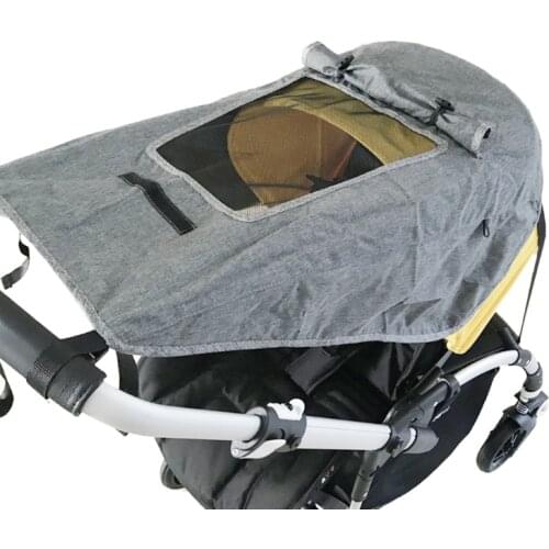 23GD Stroller Sun Shade Universal Pram Sunshade Windproof Waterproof UV Protection Sun Cover for Pushchair Buggy Carrycot Kids