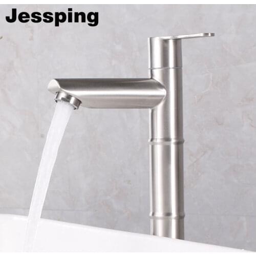 High size bathroom faucet basin tap 304 stainless steel single handle