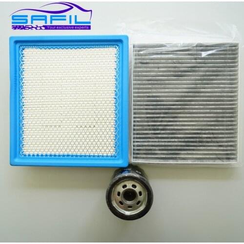 Set filters for 2013 Dodge Journey 3.6L air filter + cabin filter+ Oil filter eom:68081249AC 05058693AA 04892339AA,MO-339