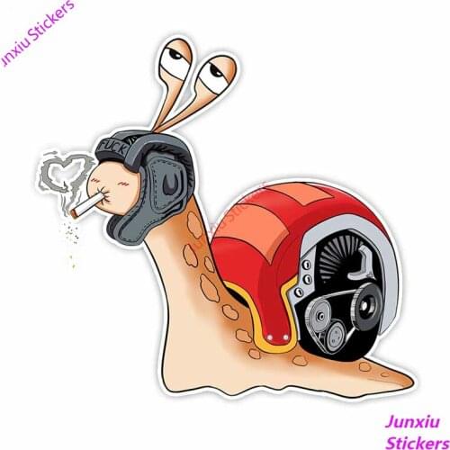 Lovely Snail Cartoon Graffiti Car Stickers Styling Bumper Cover Scratches Sunscreen Decal Decoration Car Accessories KK16*15cm
