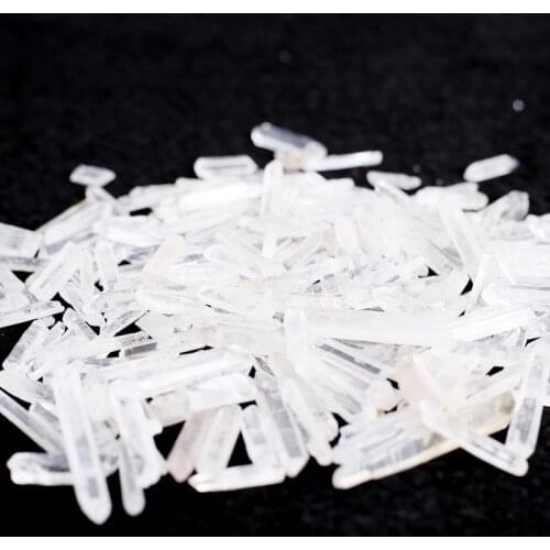 Original Gemstone Single Natural White Crystal Column Decoration Pointed