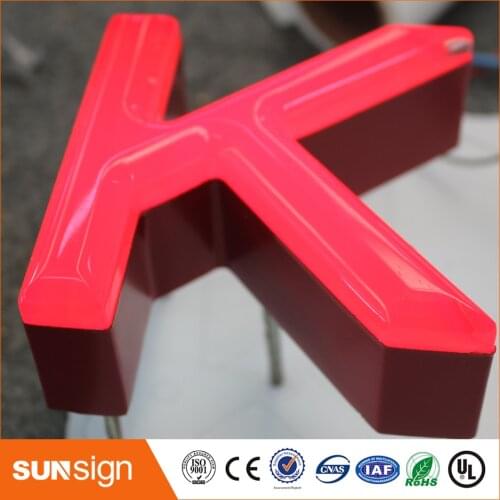 Popular design outdoor RGB frontlit letters and signs