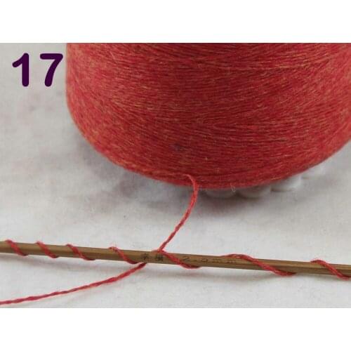 Sales 1X500g high quality 100% pure cashmere warm soft hand-woven tower yarn Red Orange 262-5017