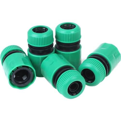 5Pcs 1/2 "Green Hose Joint Coupling Connector For Garden Irrigation Irrigation Balcony Flowers Garden Water Connector