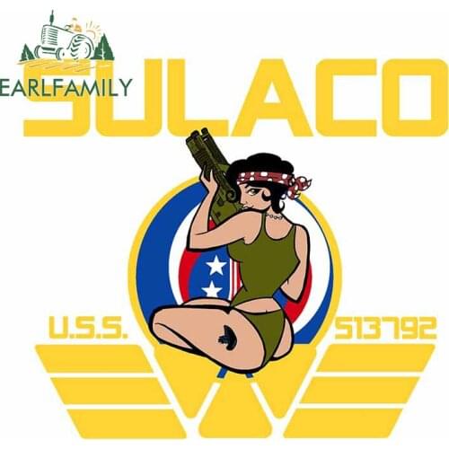 EARLFAMILY 13cm x 10.4cm for Sulaco Vinyl Decal Suitcase Motorcycle Helmet JDM Assessoires Waterproof Snowboard Car Stickers