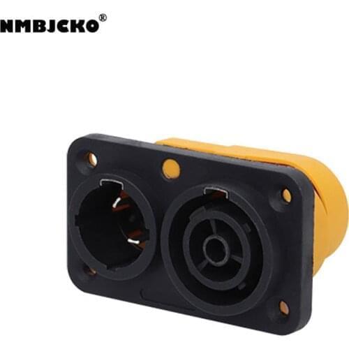 High quality 30pcs/lot NAC3PX PowerCON True1 MAINS CHASSIS DUPLEX CBC. In and Out Combo. 16 Amp