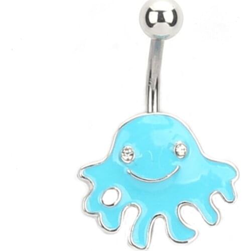 Stainless steel jewelry and accessories popular jewelry body and piercing jewelry mini squid