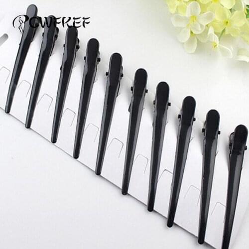 10Pcs DIY Black Metal Single Prong Hairstyle Alligator Hair Clip Large Barrettes Headwear For Women Styling Tools Hairpin