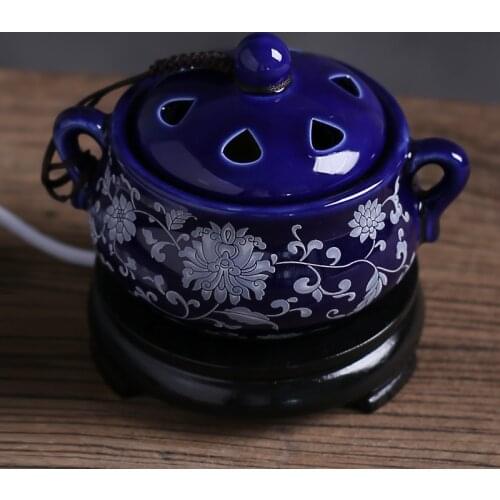Zen Incense Burner Ceramic Smoke Fountain Vintage Oil Diffuser Gothic Home Incent Holder Porta Incienso Room Smell AC50IB