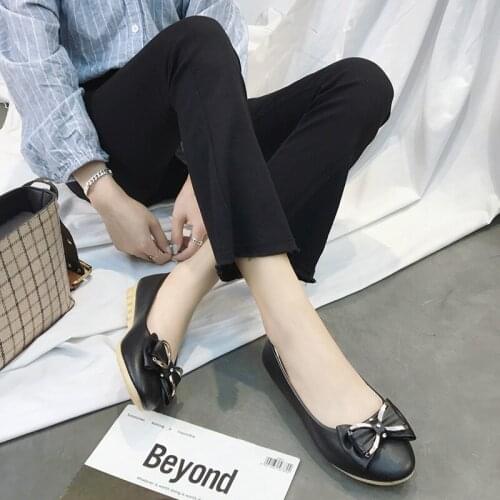 Women Flats Shallow Candy Color Shoes Woman Trendy wild Loafers Square Fashion Sweet Flat Casual Comfortable Plus Size U19-82