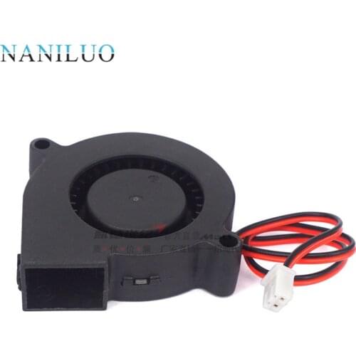 NANILUO 3PCS 3D Printer parts 50mmx50mmx15mm 5cm 5015 50mm Radial Turbo Blower Fan DC 12V with 30cm cooling fan