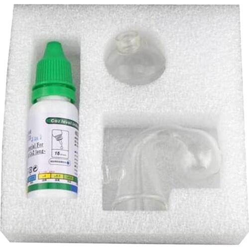 Fish Tank Water Live Moss Plant Aquarium Notes Glass Complete CO2 System Drop Checker Carbon Dioxide Indicator Monitor 1 Set