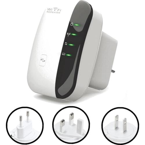 Wireless Network Repeater WiFi Signal Amplifier Router Expander 300M Enhanced Transmission