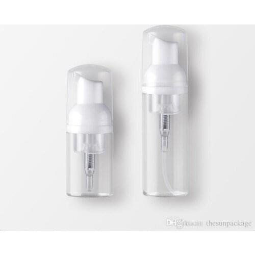 30ml 60ml Plastic Soap Dispenser Bottle Clear White Foam Pump Bottle Soap Mousses Liquid Dispenser Foaming Bottle