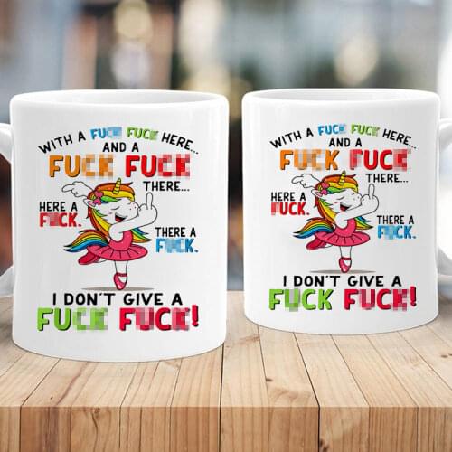 Unicorn White Coffee Mug Funny Mug Middle Cute Finger Ceramic Cute Mugs Coffee Mugs Milk Cup Tazas De Ceramica Creativas R2014