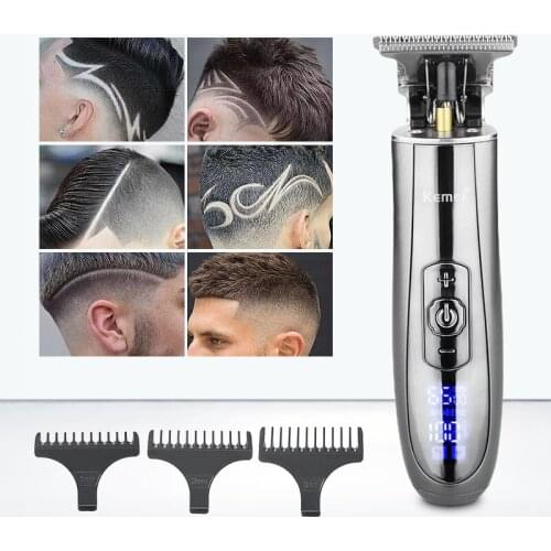 Kemei Finetuning Hair Clipper Mens Trimmer Hair Razor Clipper Barber Shop Shaving Machine Hair Care Professional Barber Kit 36D