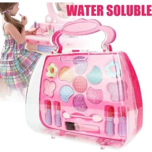 Beauty Kids Cosmetics Makeup Tools Childrens Set Beauty Makeup Box Baby Gift Toys Safe Princess Girls Makeup For Girls Gifts