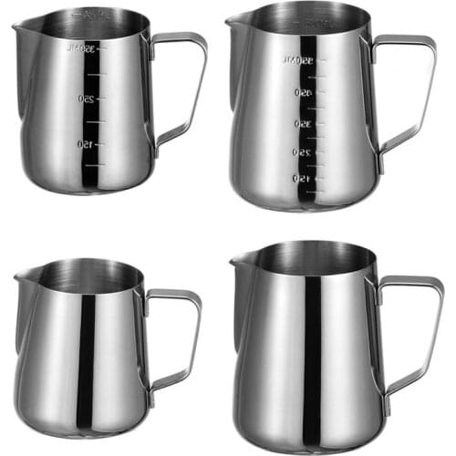 350ml/550ml Stainless Steel Coffee Jug Milk Frothing Cup Espresso Latte Art Pitcher Cream Froth Jug Maker Kitchen Stencils