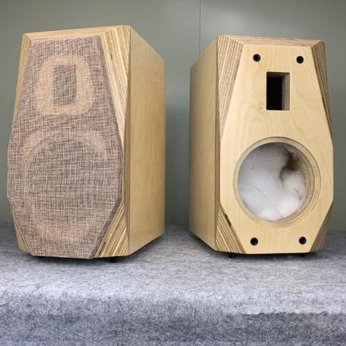 L-189 HiFi Empty Speakers Cabinet Customized 5 inch 6.5 inch 8 inch Two-way Bookshelf speaker box Birch Plywood cabinet