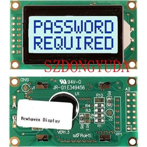 Original New A+ NHD-0208BZ-FSW-GBW-33V3 LCD Screen DISPLAY PANEL