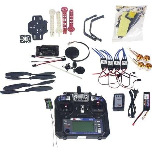 Full Kit RC Drone Quadrocopter 4-axle Aircraft Kit F330 MultiCopter Frame 6M GPS APM2.8 Flight Control Flysky FS-i6 TX F02471-D