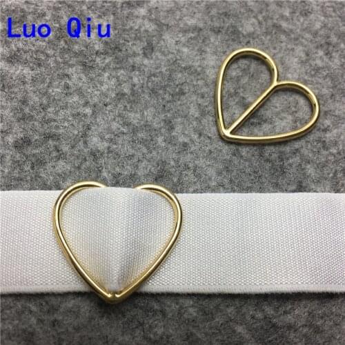 30pcs/pack 20mm gold color sexy buckle Japanese style Peach heart Simple fashion generous accessories temperament