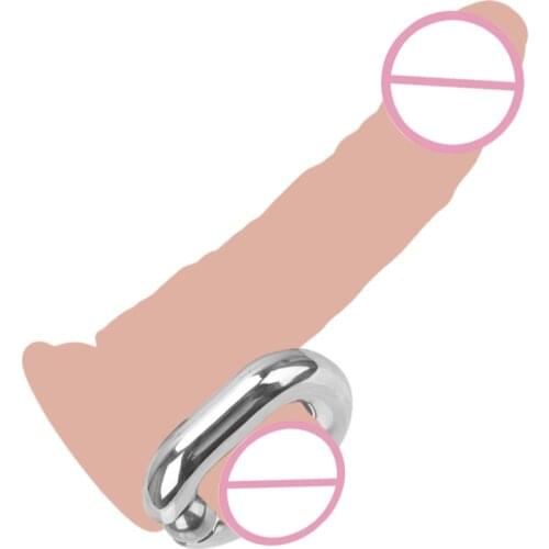 Sex Toys Metal Penis Bondage Cock Ring Delay Ejaculation Stainless steel Penis Rings Male Heavy Duty Ball Scrotum Stretcher