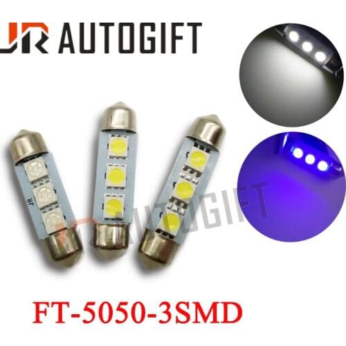600pcs Festoon 5050 3SMD 36mm/39mm/41m Car LED bulbs 24V 12V White/blue /red FT C5W Car styling Interior Door Dome reading light