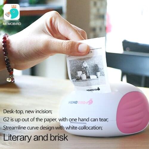 MEMOBIRD G2 pink Printer Wifi Portable Bluetooth Printing Barcode Wireless Pocket Thermal Printer Wifi Photo Printer JEPOD