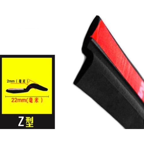 2~8 Meters Z Type 3m door seal Good quality Car Door Seal Weatherstrip z seal trim High density rubber seal car accessories