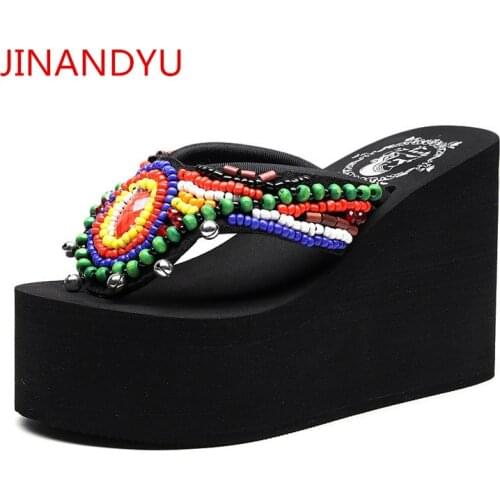 Platforms Wedges Shoes for Women High Heels Casuales Beach Shoes Women Comfort Sandals Slippers Flip Flops Women Summer Slippers