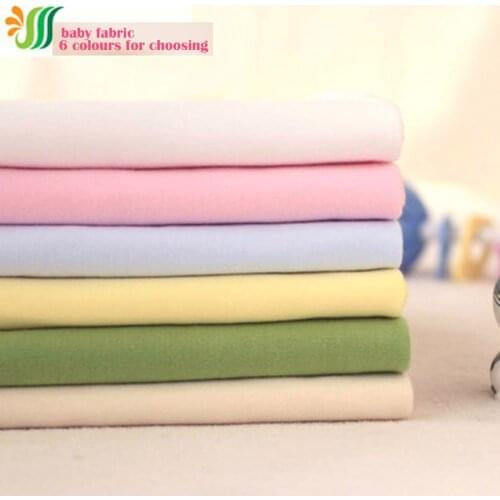160x50cm 1p Cotton Knit Fabric Fine 100% Organic Cotton Knit Fabric Sewing Material Diy Clothing Patchwork for Baby Cotton Knit