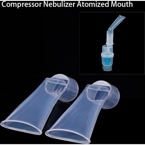 2pcs Atomized Cup Mouth Pipe Nose Pipe Air Compressor Nebulizer Bottle Tank Home Allergy Inhaler Aerosol Medication