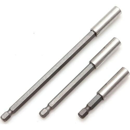 3Pc 1/4 Hex Quick Release Magnetic Screwdriver 60/100/150mm Extension Bit Holder 50JC