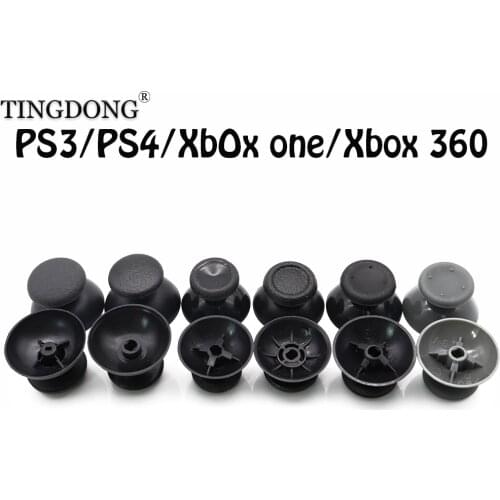 4pc 3D Analog thumb sticks Joystick grip Cap for Sony PlayStation Dualshock 3 4 PS3 PS4 Xbox One 360 Controller thumbsticks caps