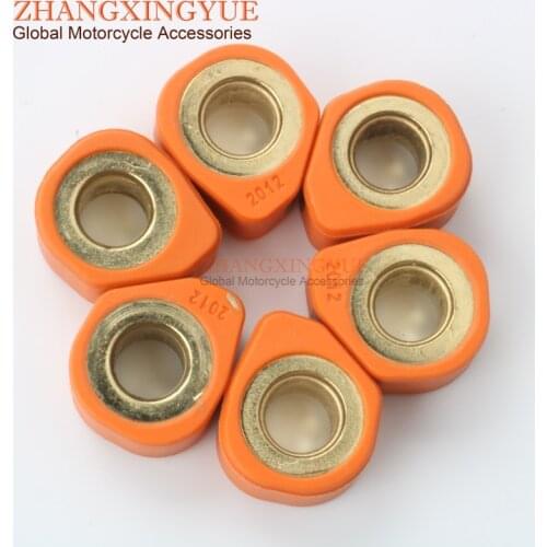 6PC Racing Quality Roller Weights 20x12mm 15.5g for YAMAHA 125 Cygnus R Hw Xenter Majesty TeoS X-City X-Max Yw Bws Majesty 150