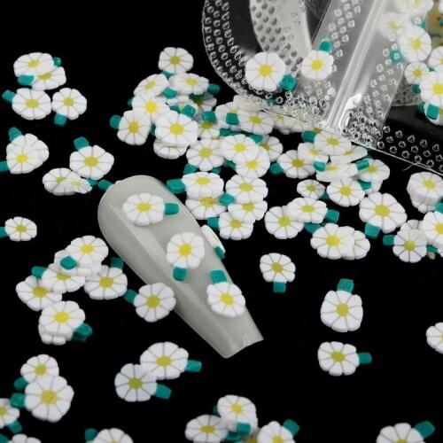 Colorful Flowers Nail Decoration Soft Gel Slice Nail Sequins For Spring Manicure Design Nail Professional Accessories Tools