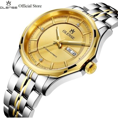 Watches Mens 2021 OLENSE Luxury Watch Men Automatic 5ATM Waterproof Wristwatches 316L Stainless Steel Date Week Sapphire GA8030